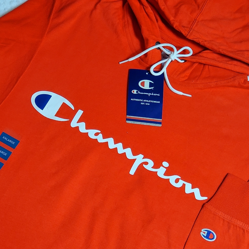 Champion lightweight hoodie red